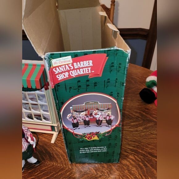 Mr. Christmas Santa's Barbershop Quartet Animated Singing Bears in Box - Vintage - Picture 17 of 17